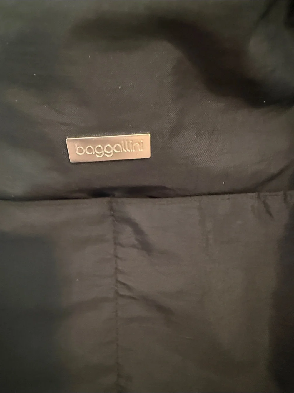 Baggallini Black Nylon Crossbody with Logo Plate